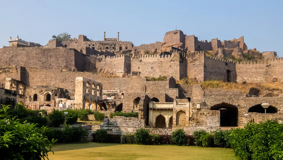 Architecture of Golkonda fort Hyderabad